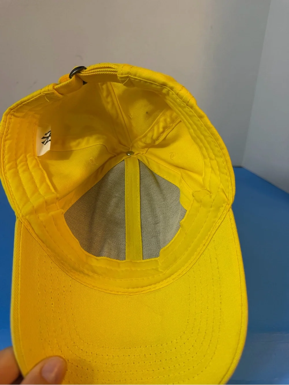 Yellow Kids Baseball Cap with White NY Logo